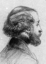 Portrt von Alfred de Musset